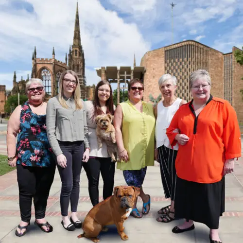 6 members from the Advanced Care team standing together